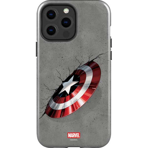 Marvel Captain America Shield Break iPhone 15 Pro Max Impact Case